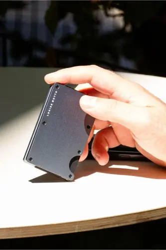 Cardx - Burano Clips - Yeni Nesil Minimalist Cüzdan & Metal Kartlık - Rfıd Koruma Unisex (GRİ)-Gri - 7