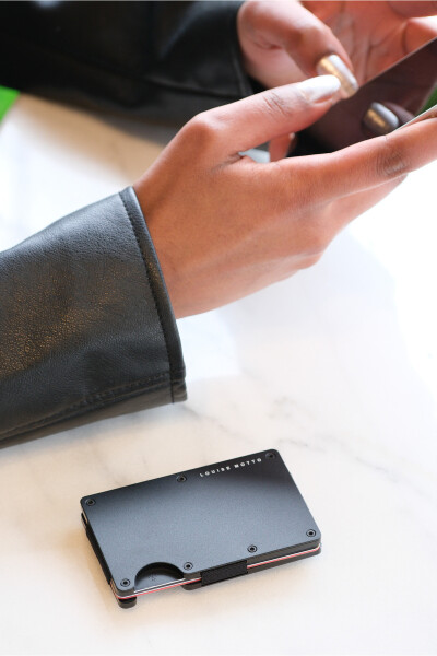 Cardx - Burano Kliplari - Yangi Avlod Minimalist Hamyon & Metall Karta Tutish - Rfid Himoyasi (QORA) - 16