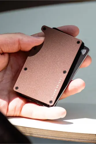 Cardx - Burano Clips - Yeni Nesil Minimalist Cüzdan & Metal Kartlık - Rfid Koruma (KAHVE)-Kahverengi - 8