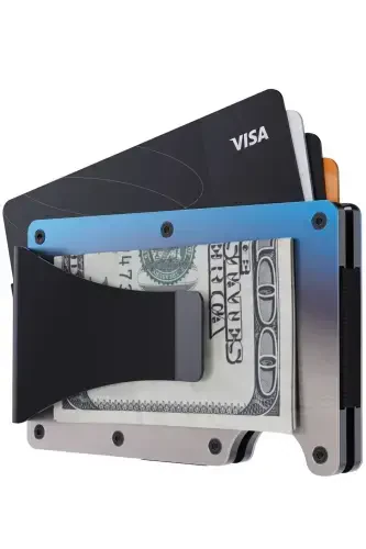 Cardx - Burnt Clips - Yeni Nesil Minimalist Metal Cüzdan, Kartlık - Rfid , Kadın Erkek (YANIK METAL)-Yanık Metal - 7