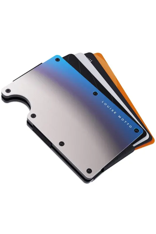 Cardx - Burnt Clips - Yeni Nesil Minimalist Metal Cüzdan, Kartlık - Rfid , Kadın Erkek (YANIK METAL) - Yanık Metal - 7