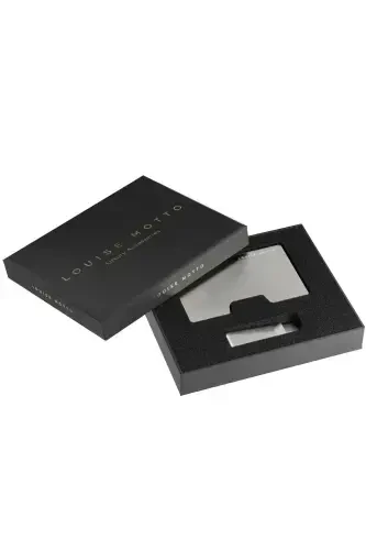 Cardx - Detroit - New Generation Minimalist Wallet & Card Holder - Rfid, Removable Clip Unisex(GRAY)-Gray - 4