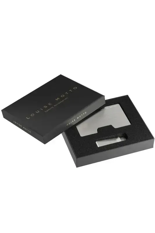 Cardx - Detroit - New Generation Minimalist Wallet & Card Holder - Rfid, Removable Clip Unisex(GRAY)-Gray - 4