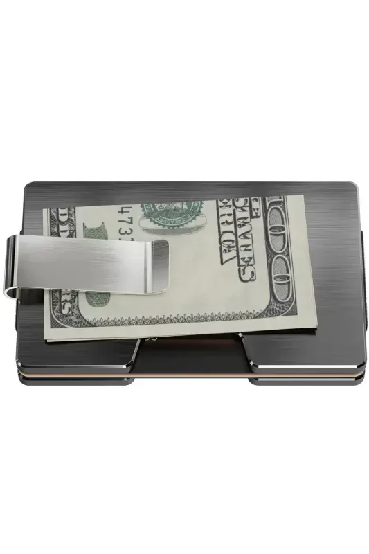 Cardx - Detroit - New Generation Minimalist Wallet & Card Holder - Rfid, Removable Clip Unisex(GRAY)-Gray - 8