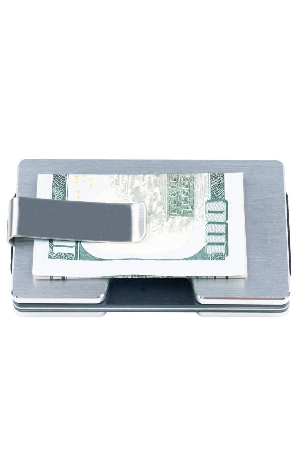 Cardx - Detroit - Next Generation Metal Wallet & Card Holder - Rfid, Detachable Clip (SILVER) - 11