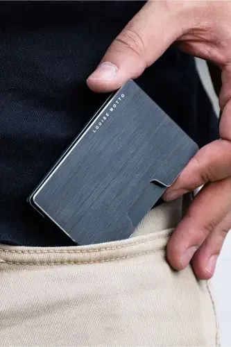 Cardx - Detroit - Новый Минималистичный Кошелек & Картхолдер - Rfid, Съемный Зажим Унисекс(СЕРЫЙ)-Серый - 5