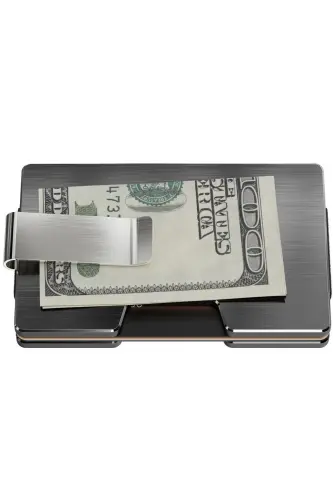 Cardx - Detroit - Yangi avlod minimalist hamyon va kartvizitница - Rfid, olinadigan qisqich Unisex(GRİ)-Kulrang - 8