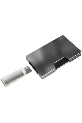 Cardx - Detroit - Yeni Nesil Minimalist Cüzdan & Kartlık - Rfid, Çıkarılabilir Klips Unisex(GRİ) - Gri - 3