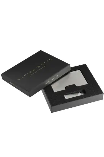 Cardx - Detroit - Yeni Nesil Minimalist Cüzdan & Kartlık - Rfid, Çıkarılabilir Klips Unisex(GRİ) - Gri - 4