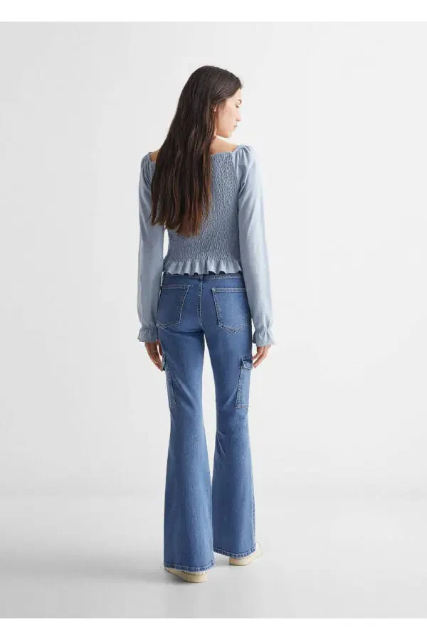 Cargo flare jeans - 4