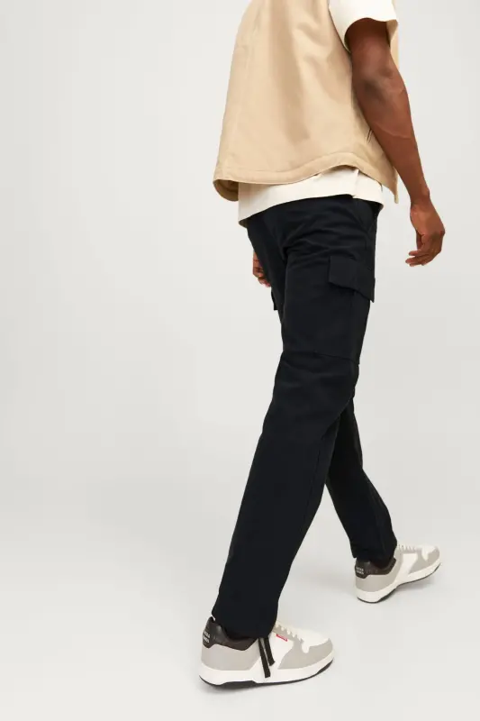 Cargo Hose Relaxed Fit Cargo Hose-Black - 5