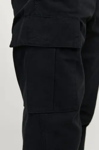 Cargo Hose Relaxed Fit Cargo Hose-Black - 8