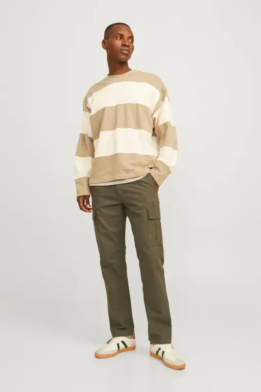 Cargo Hose Relaxed Fit Cargo Pant-Olive Night - 1