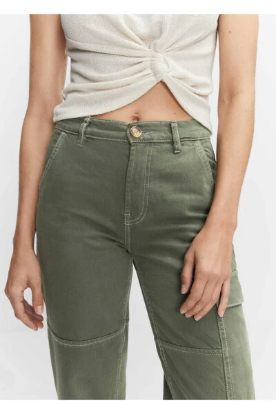 Cargo Jeans with Pockets - 5