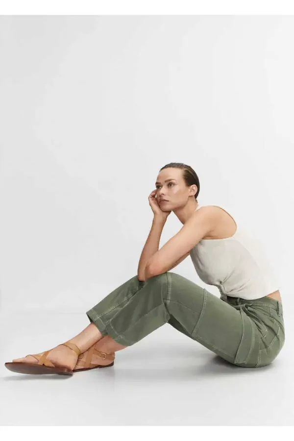 Cargo Jeans with Pockets - 6