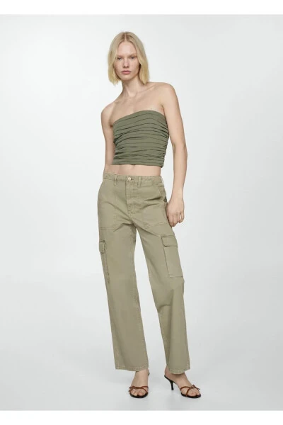 Cargo jeans with pockets - MANGO (1)