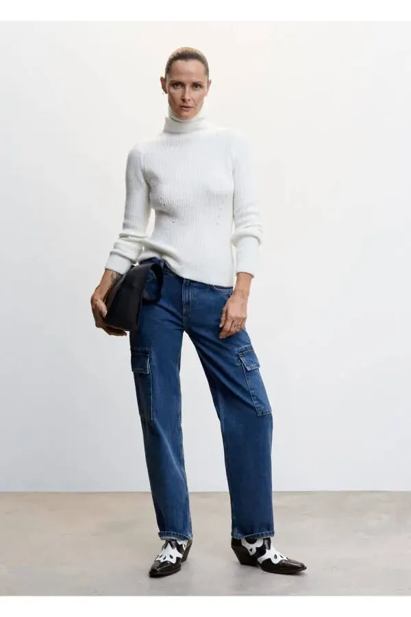 Cargo Jeans with Pockets - 2