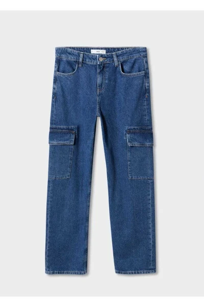 Cargo Jeans with Pockets - 3