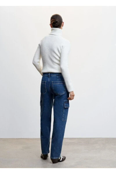 Cargo Jeans with Pockets - 4