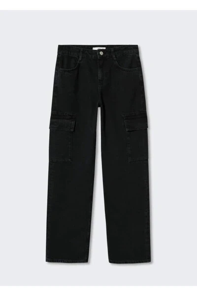 Cargo Jeans with Pockets - 3