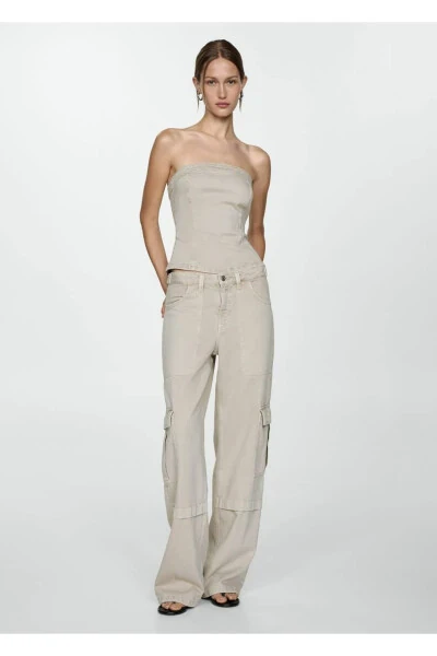 Cargo Jeans with Pockets - 2