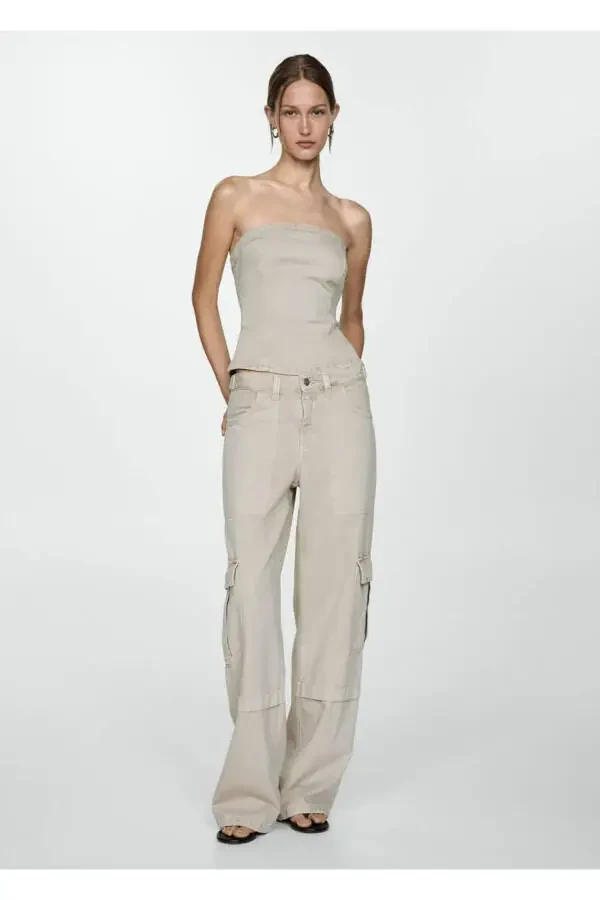 Cargo Jeans with Pockets - 2