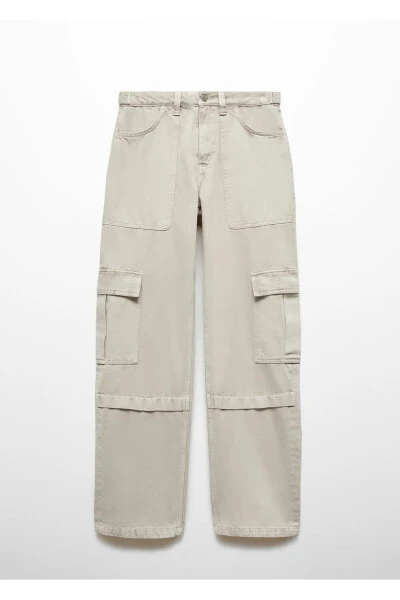 Cargo Jeans with Pockets - 3