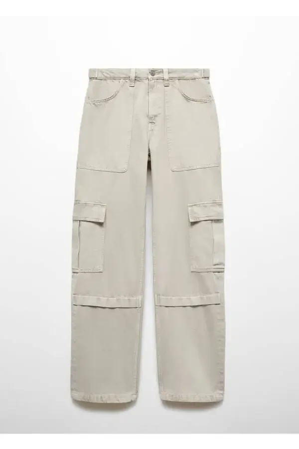 Cargo Jeans with Pockets - 3