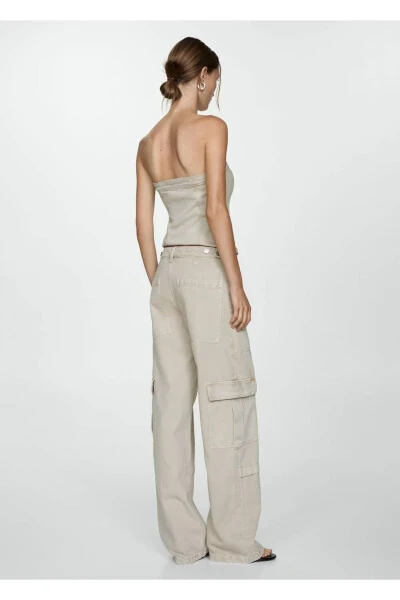 Cargo Jeans with Pockets - 4