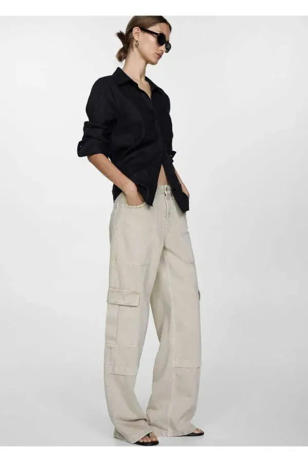 Cargo Jeans with Pockets - 8