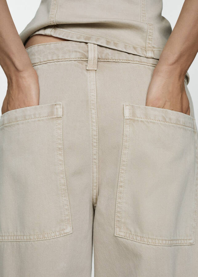 Cargo jeans with pockets - 4