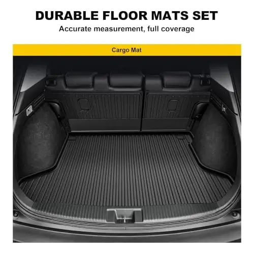 Cargo Liner & Backrest Mat for Honda HR-V 2016-2022 | TTX LIGHTING Cargo Mat with Back Seat Protectors All-Weather TPE HRV Accessories Backrest Mats - 4
