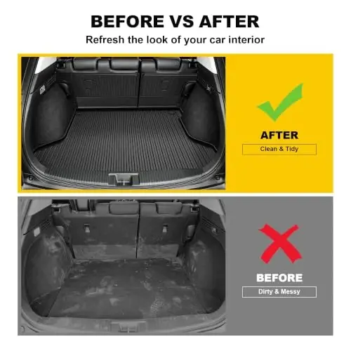 Cargo Liner & Backrest Mat for Honda HR-V 2016-2022 | TTX LIGHTING Cargo Mat with Back Seat Protectors All-Weather TPE HRV Accessories Backrest Mats - 5