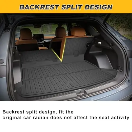 Cargo Liner for Honda Prologue/for Chevy Blazer EV 2024-2026 | All Weather Cargo Mat with Back Seat Protector Prologue Accessories Trunk Mat Black - 4