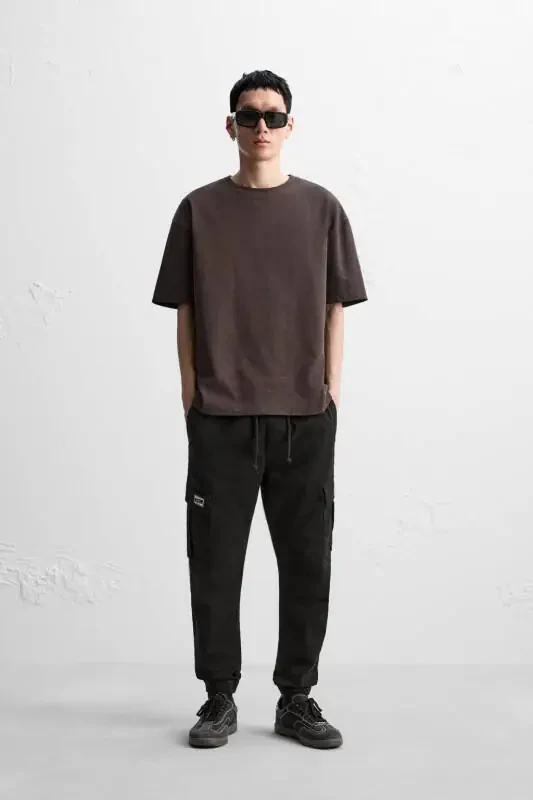 CARGO PANTS-Black - 1