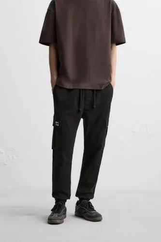 CARGO PANTS-Black - MODAZONE (1)