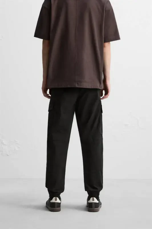 CARGO PANTS-Black - 3