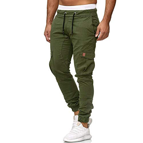 Cargo Pants for Men Baggy, Mens Fashion Joggers Sports Pants Casual Cotton Cargo Pants Gym Sweatpants Trousers Pocket - 5