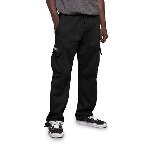 Cargo Pants for Men, Mens Active Athletic Workout Jogger Sweatpants for Men with Pocket and Drawstring Cargo Pants - 3