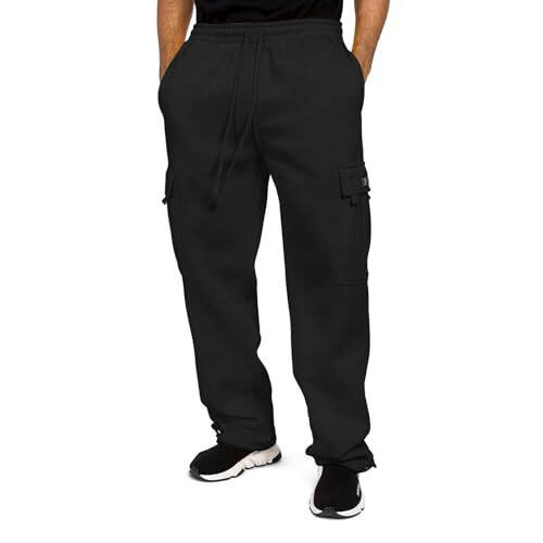 Cargo Pants for Men, Mens Active Athletic Workout Jogger Sweatpants for Men with Pocket and Drawstring Cargo Pants - 4