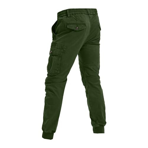 Cargo Pants Men Joggers Joggers with Zipper Pockets Camo Long Johns for Men Green Khaki Pants Mens Black Workout - 4