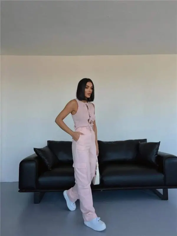 CARGO PANTS - Salmon - 2