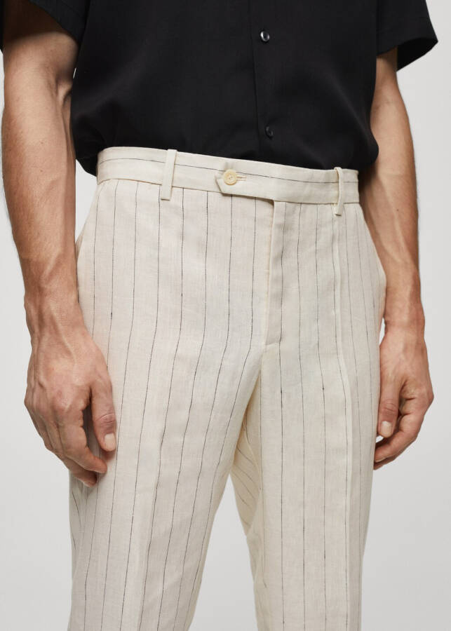 Cargo pants with linen blend - 16