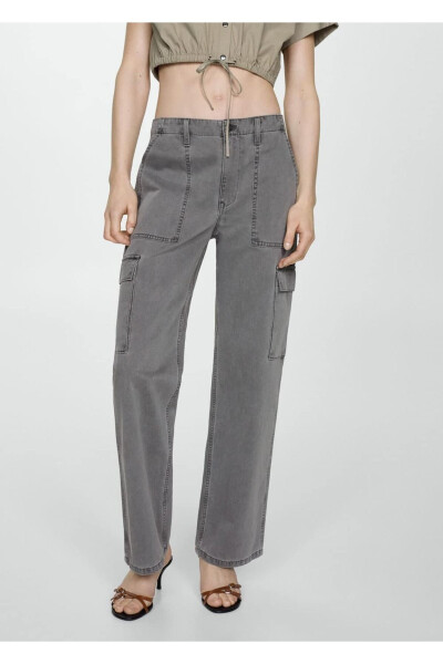 Cargo pants with pockets - MANGO WOMAN