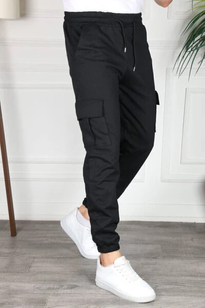 Cargo Pocket Elastic Ankle Sweatpants - GENEL MARKALAR