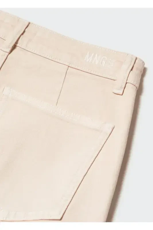 Cargo pocket jeans-Beige - 5