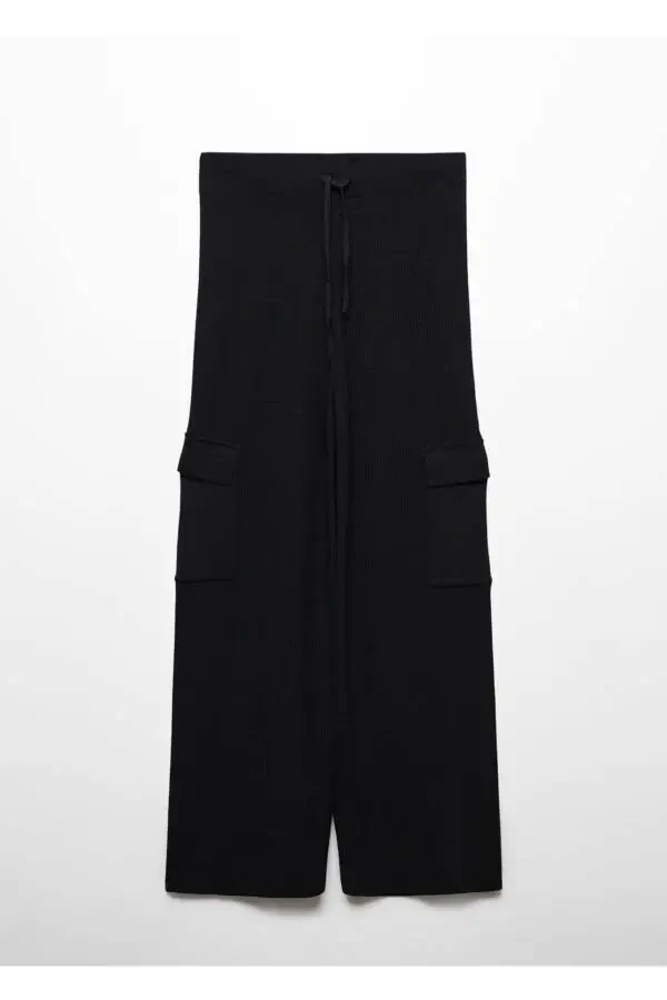 Cargo Pocket Knitted Trousers - 3