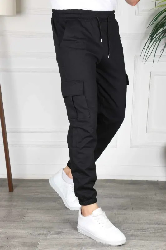 Cargo Pocket Sweatpants - GOLDEN TOPTAN
