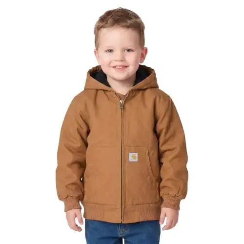 Carhartt Baby Boys Hooded Jacket | Insulated Warmth | Durable Construction | Quilted Polyester Brushed Tricot-Lined Main Body | Everyday Wear - Carhartt (1)