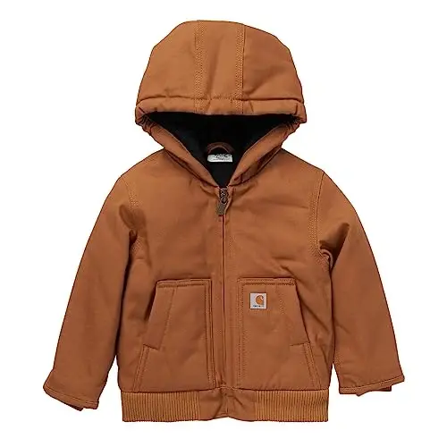 Carhartt Baby Boys Insulated Hooded Canvas Zip-Up Jacket - CARHARTT